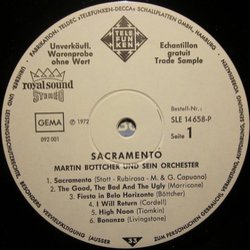 Sacramento Ścieżka dźwiękowa (Various Artists, Martin Böttcher) - wkład CD
