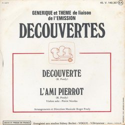 Les Dcouvertes de Tf1 Soundtrack (Roger Pouly) - CD Back cover