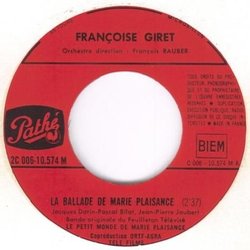 Le Petit Monde De Marie Plaisance Soundtrack (Pascal Bilat, Jacques Datin, Franoise Giret, Jean-Pierre Jaubert) - cd-cartula