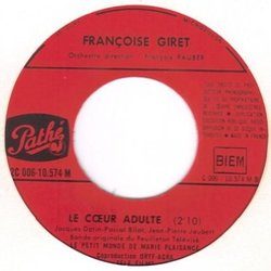 Le Petit Monde De Marie Plaisance Bande Originale (Pascal Bilat, Jacques Datin, Franoise Giret, Jean-Pierre Jaubert) - cd-inlay