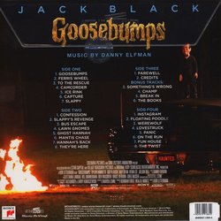 Goosebumps Trilha sonora (Danny Elfman) - CD capa traseira