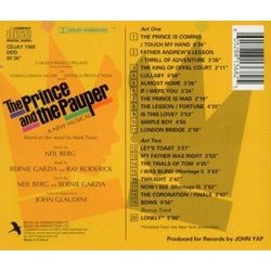 The Prince and The Pauper Colonna sonora (Neil Berg, Neil Berg, Bernie Garzia) - Copertina posteriore CD