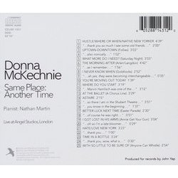 Same Place: Another Time with Donna McKechnie サウンドトラック (Various Artists, Donna McKechnie) - CD裏表紙