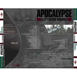 Apocalypse - La 2me Guerre Mondiale Trilha sonora (Kenji Kawai) - CD capa traseira