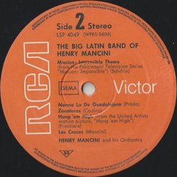 The Big Latin Band of Henry Mancini サウンドトラック (Various Artists, Henry Mancini) - CDインレイ