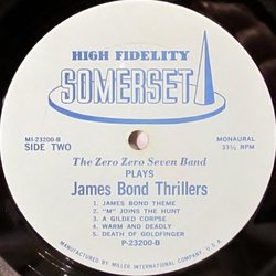 James Bond Thrillers!! Including Goldfinger Bande Originale (Various Artists, The Zero Zero Seven Band) - cd-inlay