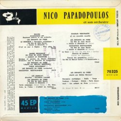 Jamais le Dimanche Colonna sonora (Manos Hatzidakis) - Copertina posteriore CD