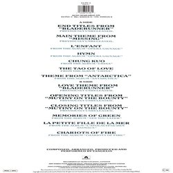 Vangelis - Themes サウンドトラック ( Vangelis) - CD裏表紙