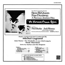 The Thomas Crown Affair サウンドトラック (Michel Legrand) - CD裏表紙