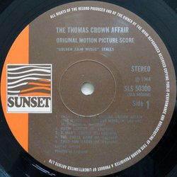 The Thomas Crown Affair サウンドトラック (Michel Legrand) - CDインレイ