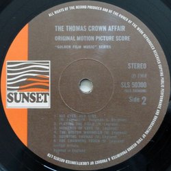 The Thomas Crown Affair サウンドトラック (Michel Legrand) - CDインレイ