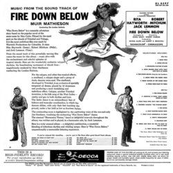 Fire Down Below Colonna sonora (Arthur Benjamin, Douglas Gamley, Kenneth V. Jones) - Copertina posteriore CD