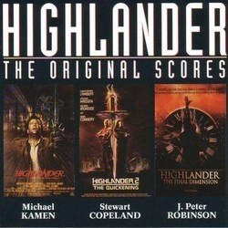 Highlander Soundtrack (Stewart Copeland, Michael Kamen, J. Peter Robinson) - CD cover
