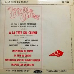 À la Tête du Client サウンドトラック (Georges Garvarentz) - CD裏表紙