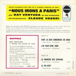 Nous irons  Paris Soundtrack (Paul Misraki, Ray Ventura) - CD Back cover