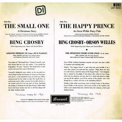 The Small One / The Happy Prince Soundtrack (Bing Crosby, Bernard Herrmann, Orson Welles, Victor Young) - CD Trasero