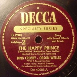 The Happy Prince Soundtrack (Bernard Herrmann, Victor Young) - CD-Inlay