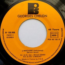 L'Insolent Bande Originale (Georges Chelon, Max Gazzola, Bernard Grard) - cd-inlay