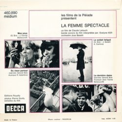 La Femme Spectacle Colonna sonora (Evelyne Ker, Gérard Sire, Jean Yanne) - Copertina posteriore CD