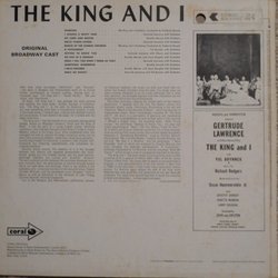 The King and I Ścieżka dźwiękowa (Oscar Hammerstein II, Richard Rodgers) - Tylna strona okladki plyty CD