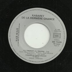 Kabaret De La Dernire Chance Ścieżka dźwiękowa (Pierre Barouh, Oscar Castro, Anita Vallejo) - wkład CD