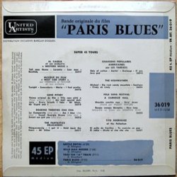 Paris Blues Ścieżka dźwiękowa (Duke Ellington) - Tylna strona okladki plyty CD