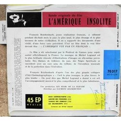 L'Amérique insolite Colonna sonora (Michel Legrand) - Copertina posteriore CD