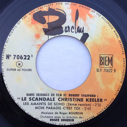 Le Scandale Christine Keeler サウンドトラック (Roger Bourdin) - CDインレイ
