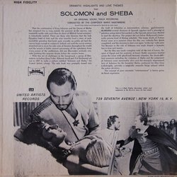 Solomon and Sheba サウンドトラック (Malcolm Arnold, Mario Nascimbene) - CDインレイ