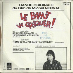 Le Bahut va craquer Soundtrack (Jean Musy) - CD Back cover