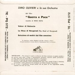 Motivi Dal Film: Guerra E Pace Soundtrack (Nino Rota) - CD Trasero
