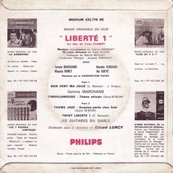 Libert 1 Ścieżka dźwiękowa (Gana M'Bow, Colette Mansart) - Tylna strona okladki plyty CD