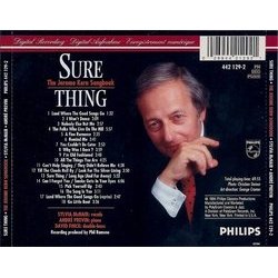 Sure Thing: The Jerome Kern Songbook Soundtrack (David Finck, Jerome Kern, Sylvia McNair, Andr Previn) - CD Back cover
