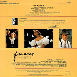 Frances Ścieżka dźwiękowa (John Barry) - Tylna strona okladki plyty CD