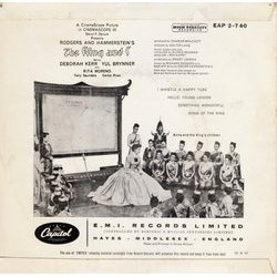 The King and I Soundtrack (Alfred Newman) - CD Back cover