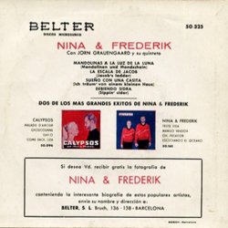 Mandolinen und Mondschein Ścieżka dźwiękowa (Eric Hein, Nina und Frederik) - Tylna strona okladki plyty CD