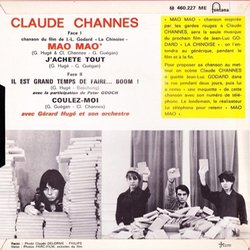 Claude Channes chante Mao-Mao Soundtrack (Various Artists, Claude Channes) - CD Trasero