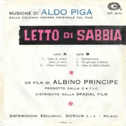 Letto di Sabbia サウンドトラック (Aldo Piga) - CD裏表紙