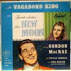 The Vagabond King And Favorite Selections From New Moon サウンドトラック (Rudolf Friml, Oscar Hammerstein II, Brian Hooker, Sigmund Romberg) - CDカバー