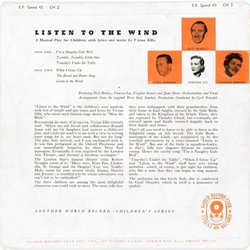 Listen To The Wind Soundtrack (Vivian Ellis, Vivian Ellis) - CD Back cover