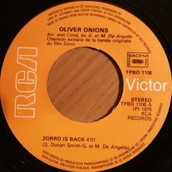 Zorro Soundtrack (Guido De Angelis, Maurizio De Angelis, Oliver Onions ) - CD-Inlay