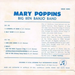 Mary Poppins Ścieżka dźwiękowa (Richard Sherman) - Tylna strona okladki plyty CD