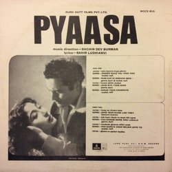 Pyaasa Trilha sonora (Sachin Dev Burman, Geeta Dutt, Hemant Kumar, Sahir Ludhianvi, Mohammed Rafi) - CD capa traseira