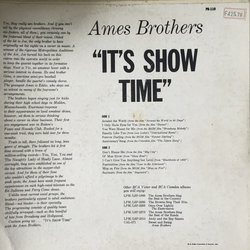 The Ames Brothers The Ames Brothers - It's Show Time Soundtrack (Various Artists) - CD-Rückdeckel