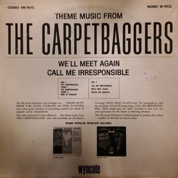 Theme Music From The Carpetbaggers サウンドトラック (Various Artists) - CD裏表紙