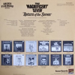 The Magnificent Seven / Return of the Seven Ścieżka dźwiękowa (Elmer Bernstein) - Tylna strona okladki plyty CD