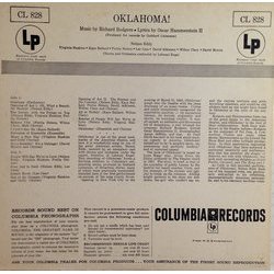 Oklahoma! Ścieżka dźwiękowa (Oscar Hammerstein II, Richard Rodgers) - Tylna strona okladki plyty CD