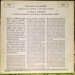 Finian's Rainbow Ścieżka dźwiękowa (Burton Lane, E.Y. Yip Harburg) - Tylna strona okladki plyty CD