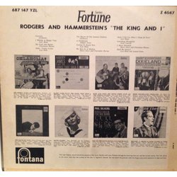 The King and I Soundtrack (Oscar Hammerstein II, Richard Rodgers) - CD Achterzijde