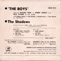The Boys サウンドトラック (Bill McGuffie, The Shadows) - CD裏表紙